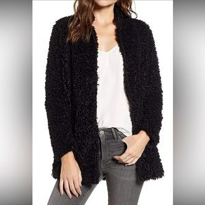 Bishop + Young Black Teddy Jacket, size Medium, NWT
